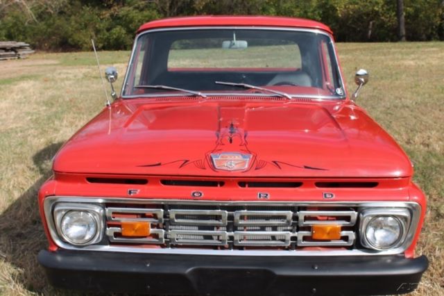 Ford F 100 Pickup Truck 1964 Red For Sale F10cl542813 1964 Ford F100