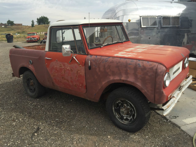 International Harvester Scout Half Cab Pickup 1967 Red For Sale