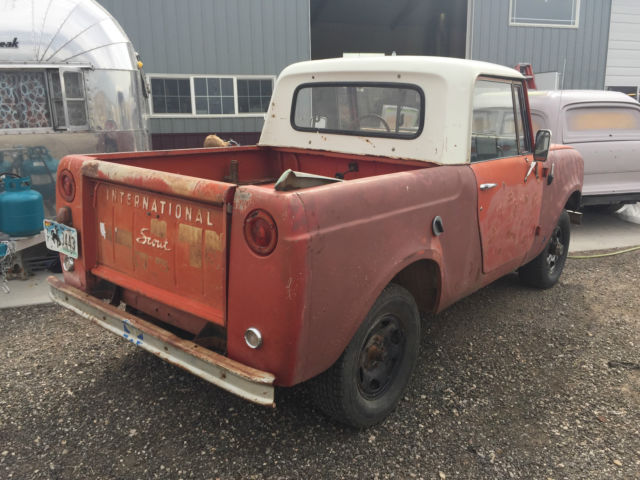 International Harvester Scout Half Cab Pickup 1967 Red For Sale