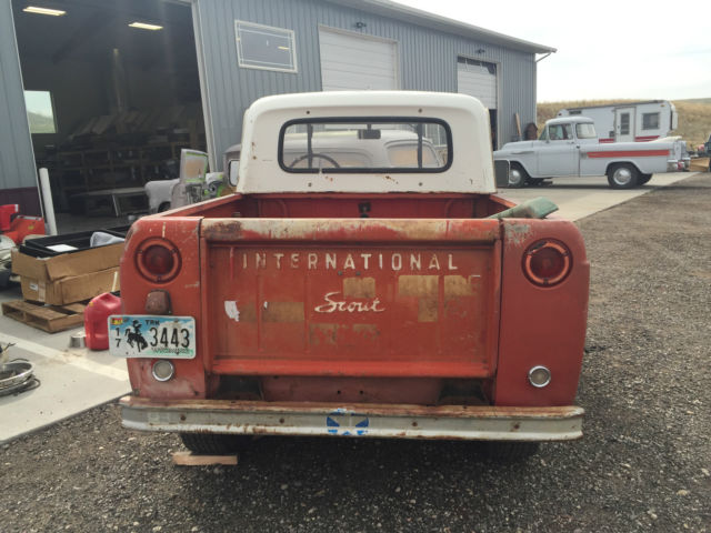 International Harvester Scout Half Cab Pickup 1967 Red For Sale