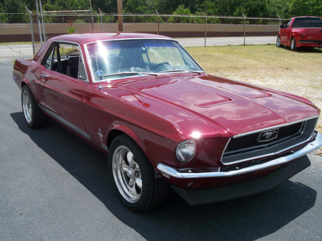 Ford Mustang Coupe 1968 Burgundy For Sale. 8T01C162818 1968 Mustang ...